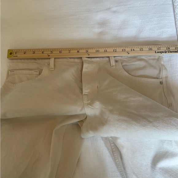 Free People We The Free Tennessee Low-Rise Boyfriend Jeans Size 30 Ecru - Picture 13 of 16